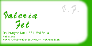 valeria fel business card
