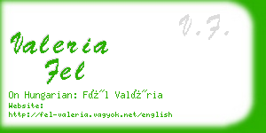 valeria fel business card